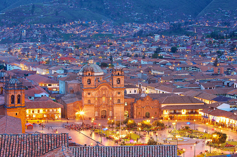 Cusco Beautiful sunset in Cusco