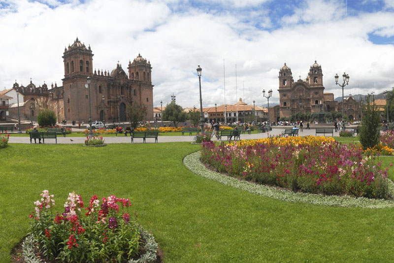 Main Square of the Cusco The beautiful Main Square of the Cusco