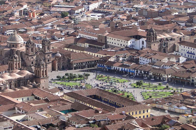 Main Square Cusco View of the main square of Cusco
