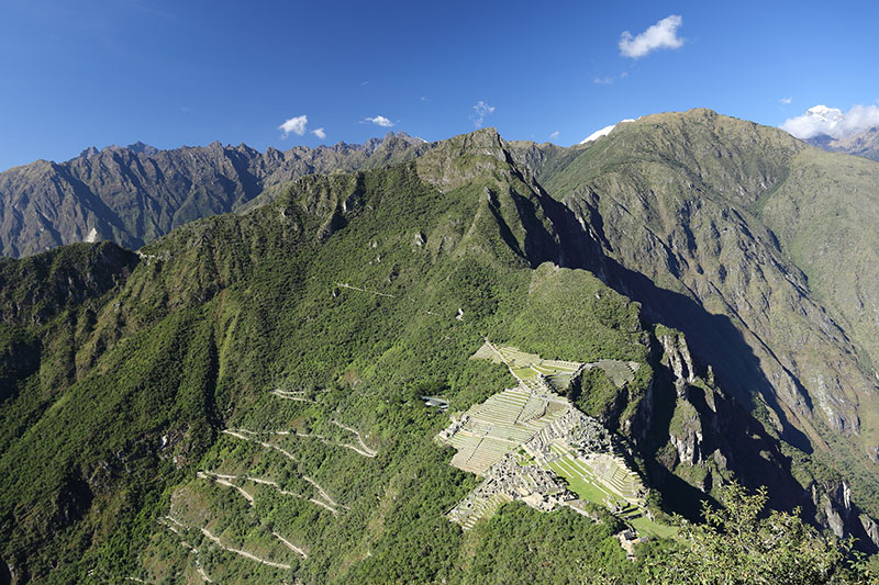 The landscape of Machu Picchu