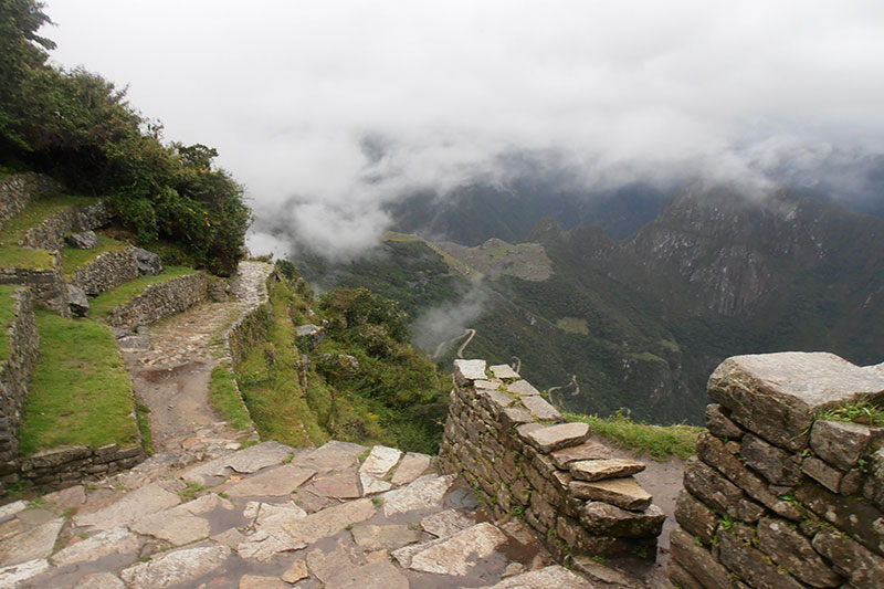 Payment to the Earth in the Andes Sun Gate Inti Punku