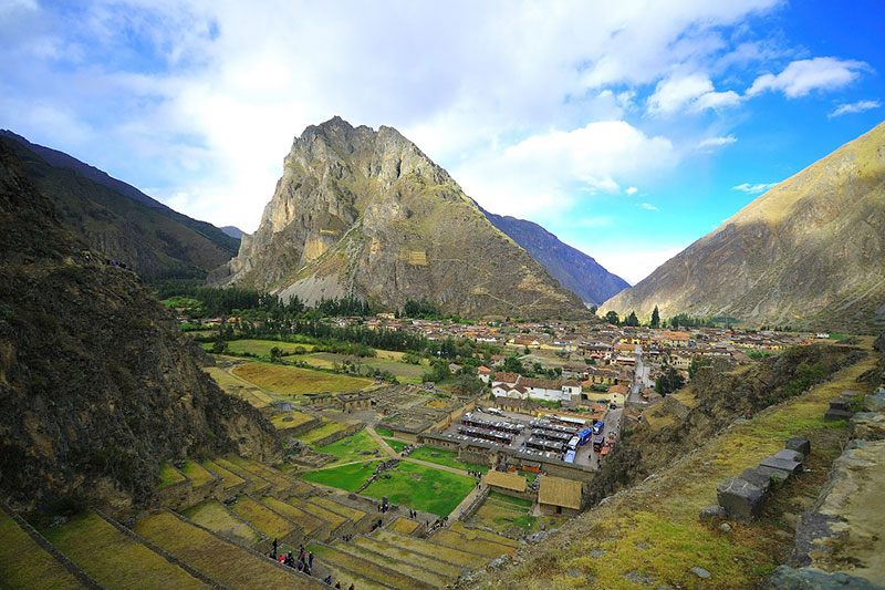 Ollantaytambo Inca village of Ollantaytambo