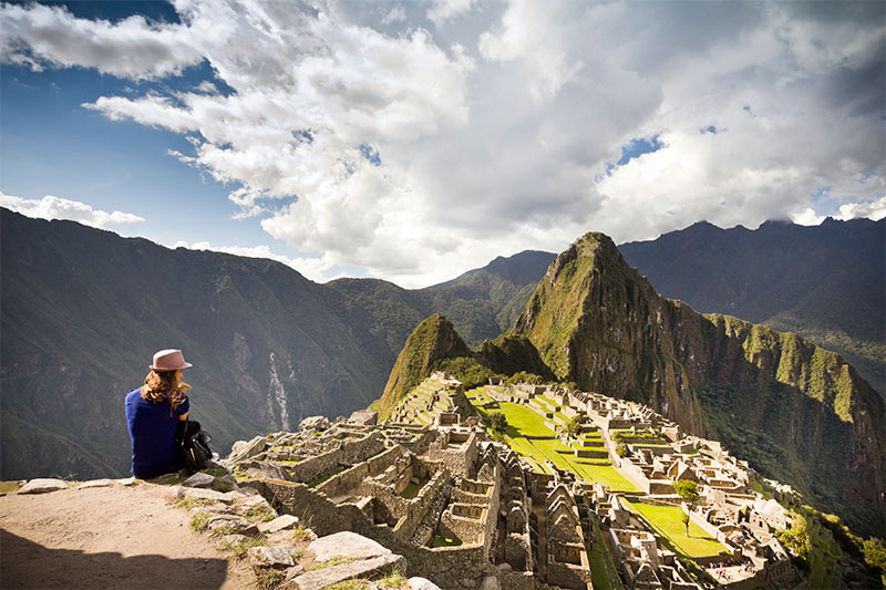 Machu Picchu View of machu picchu at dusk