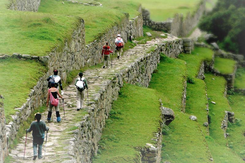 Entrance to Machu Picchu via the Inca Trail