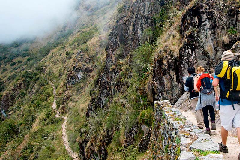 Hiker on the Inca Trail to Machu Picchu