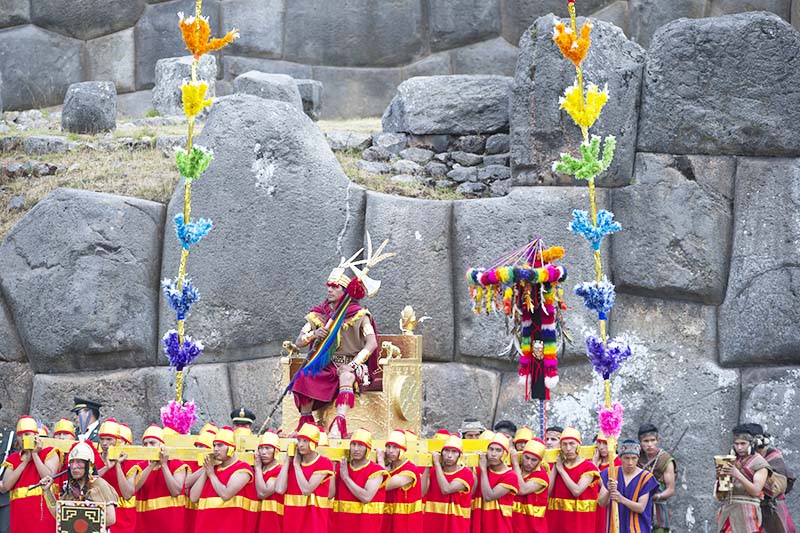 Inti Raymi Inca in the Inti Raymi