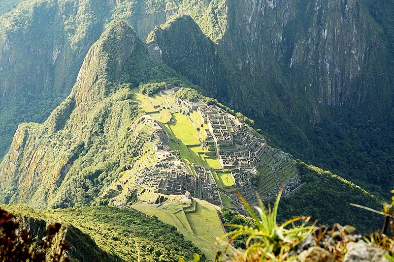 Macchu Picchu Beautiful view of the citadel of Machu Picchu