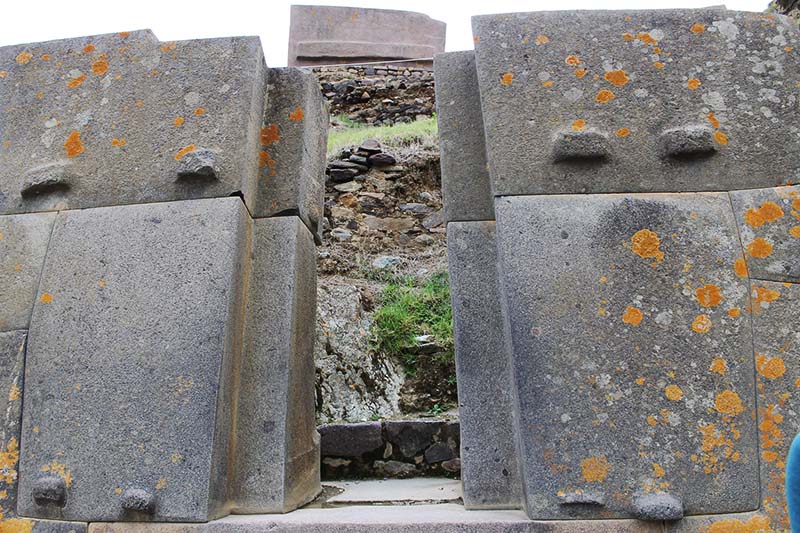 Stones perfectly fitted Perfectly carved stone door