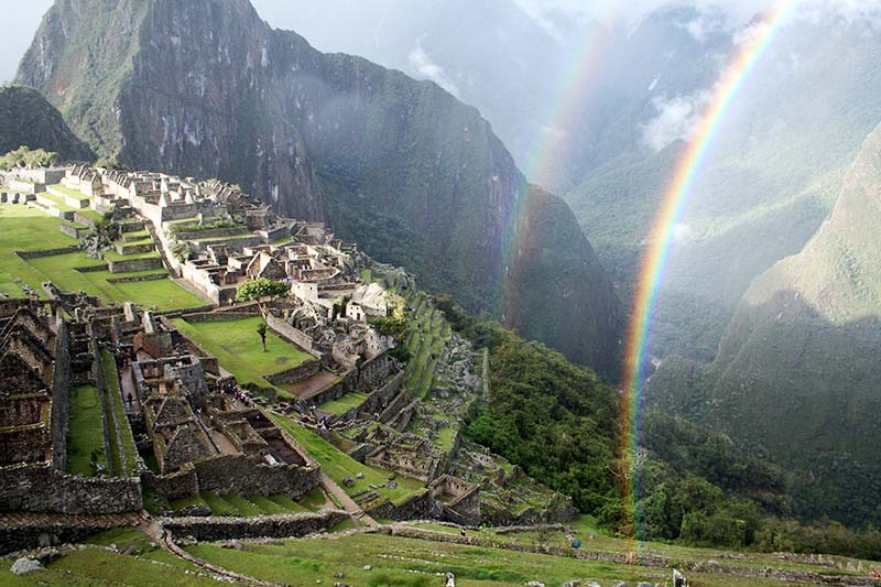 Rainbow Iris Rainbow in Machu Picchu