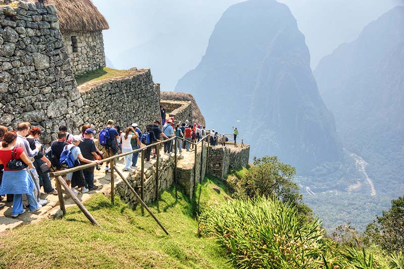 Machu Picchu high season Entrance to Machu Picchu in the high season
