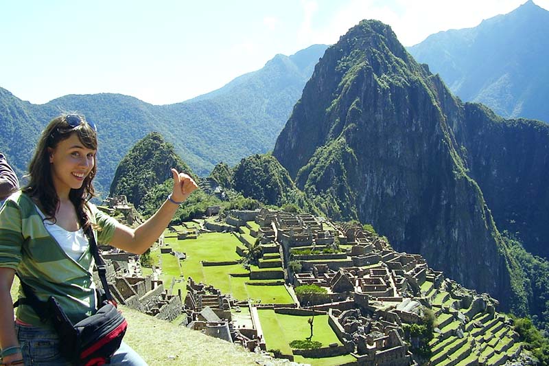 Machu Picchu Tourists in Machu Picchu