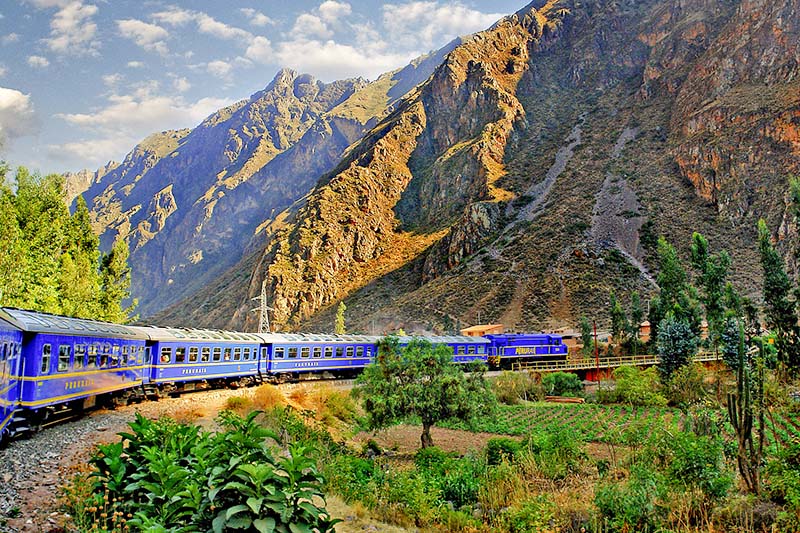 Machu Picchu train View of the train to Machu Picchu