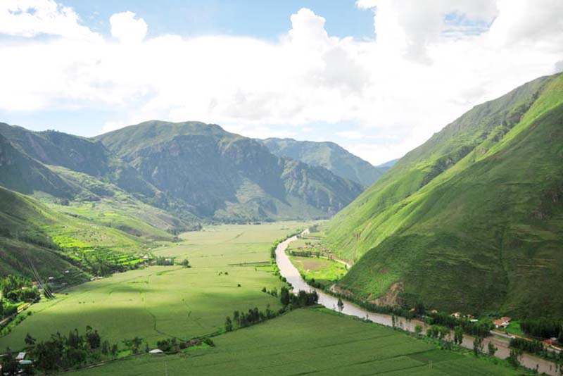 Valle Sagrado Panoramic view of the Sacred Valley of the Incas