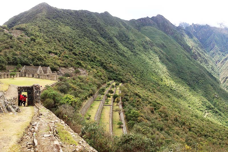 Entrance to the central plaza of Choquequirao