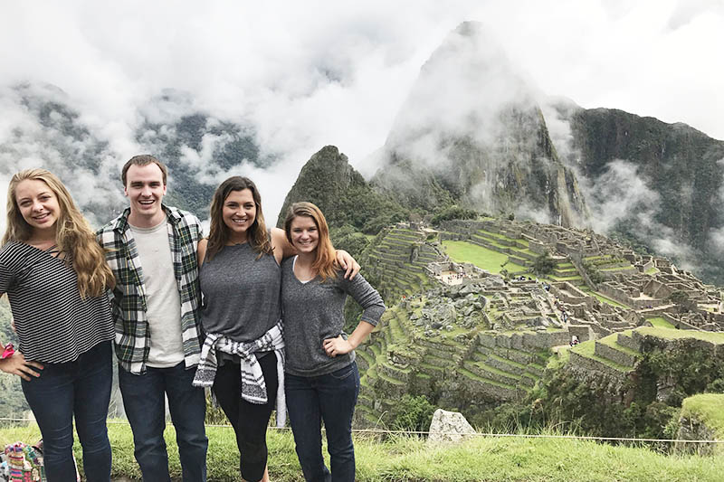 Friends in Machu Picchu Friends visiting Machu Picchu