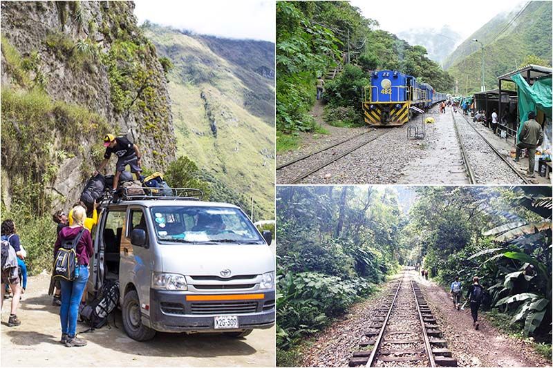 Steps to get to Machu Picchu following the Cusco Hydroelectric route Macchu Picchu