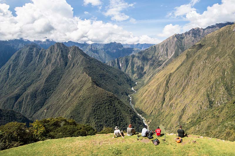 Natural scenery of the Inca Trail to Machu Picchu