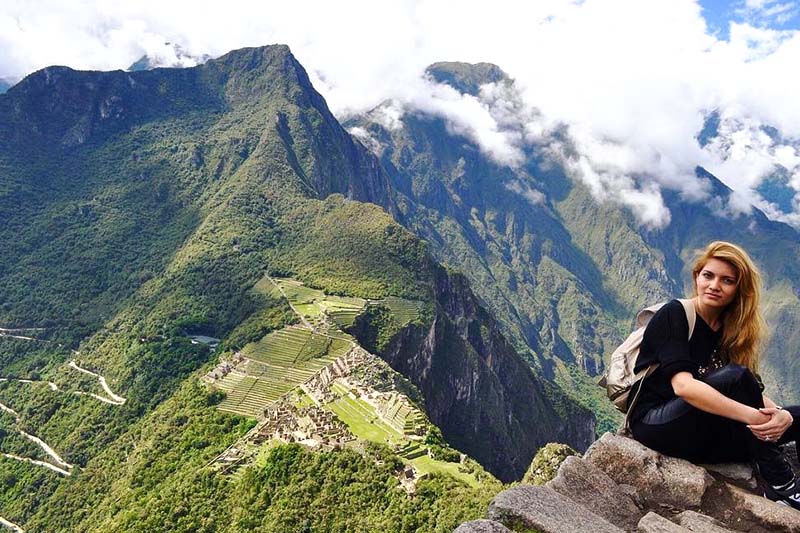 View from the top of Huayna Picchu Mountain