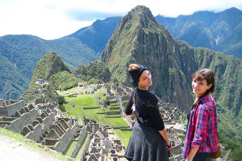 Tourists in Machu Picchu
