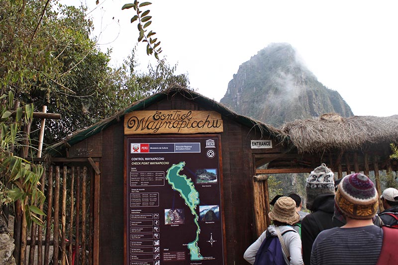 Control gate to enter Huayna Picchu mountain