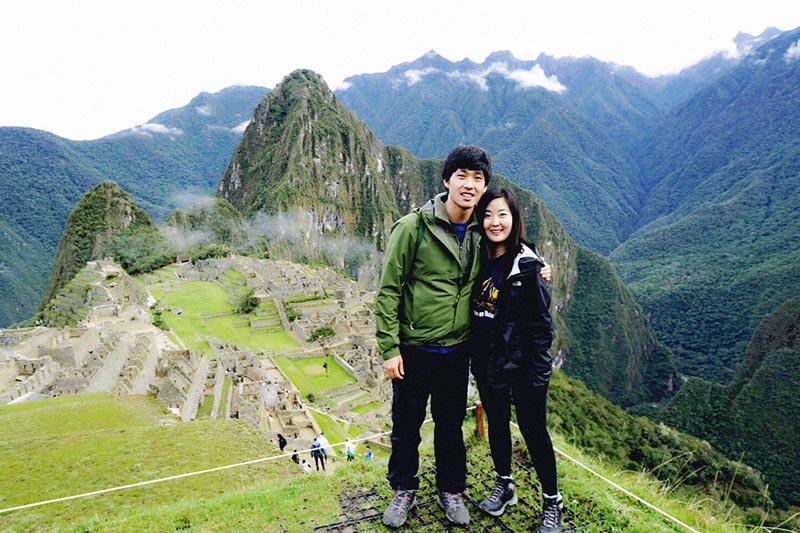 Machu Picchu tourists in Machu Picchu