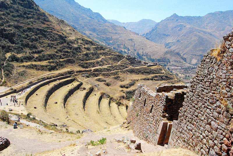Remains of agricultural terraces located in Pisac