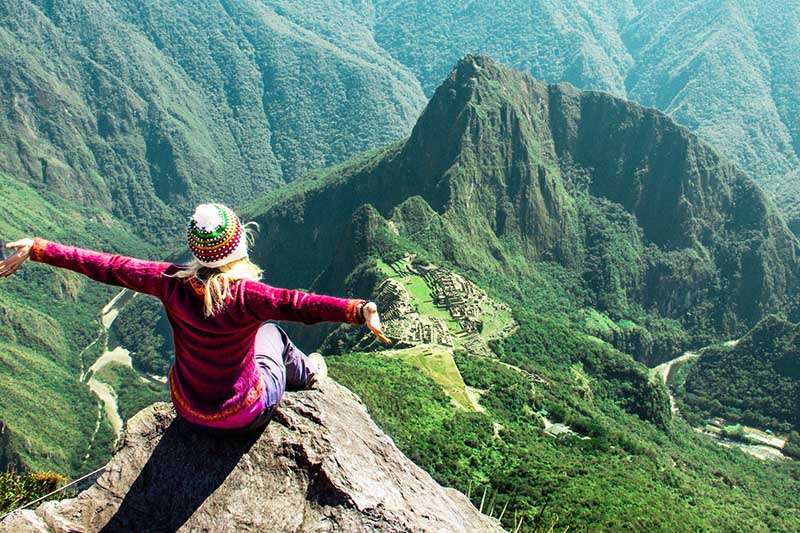 View of Machu Picchu from Machu Picchu Mountain
