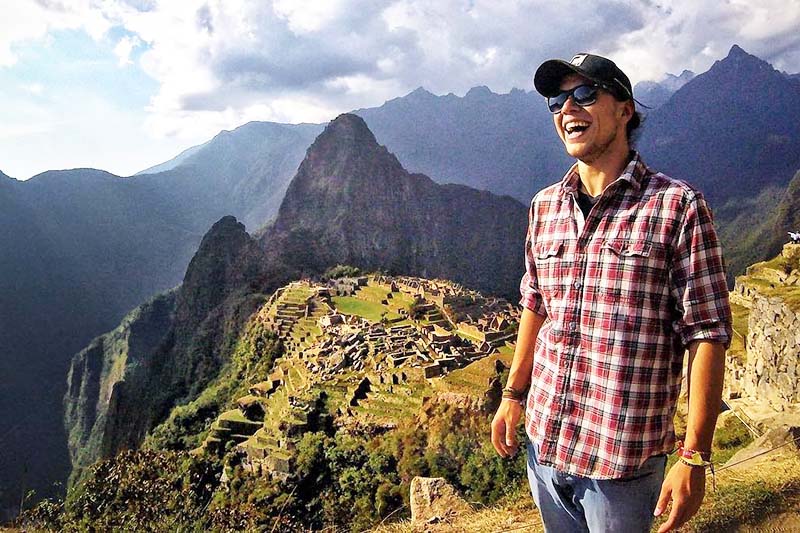 Turist in Machu Picchu