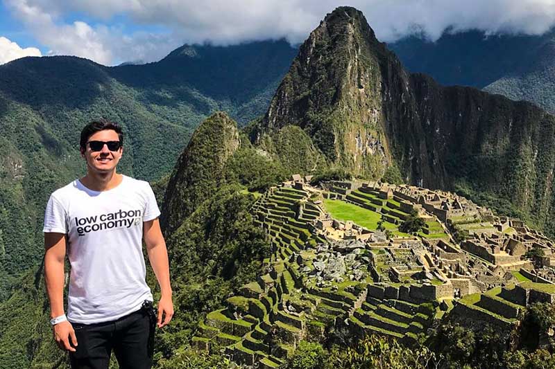 Machu Picchu the wonder of the world Tourist in Machu Picchu