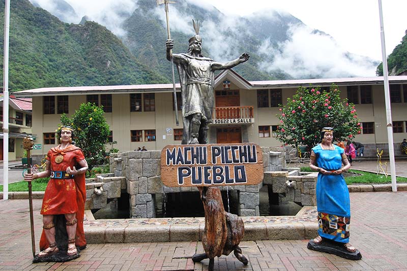 Machu Picchu Pueblo Main Square of Machu Picchu Pueblo
