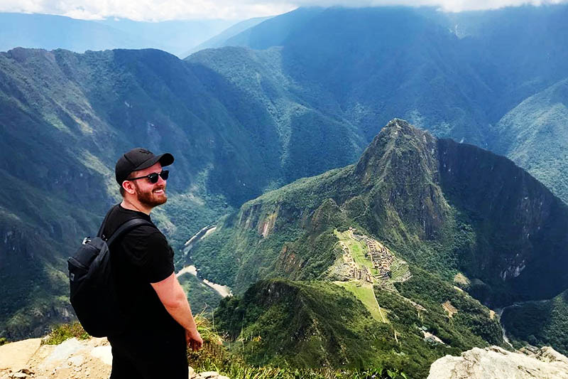 Machu Picchu Mountain The Inca city of Machu Picchu observed from the top of Machu Picchu mountain