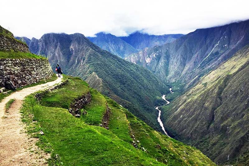 Section of the Inca Trail that leads to Machu Picchu