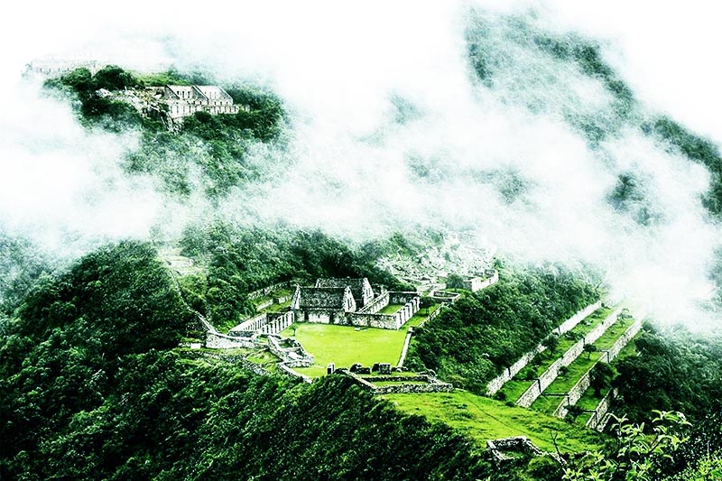 Inca city of Choquequirao View of the ancient Inca city of Choquequirao