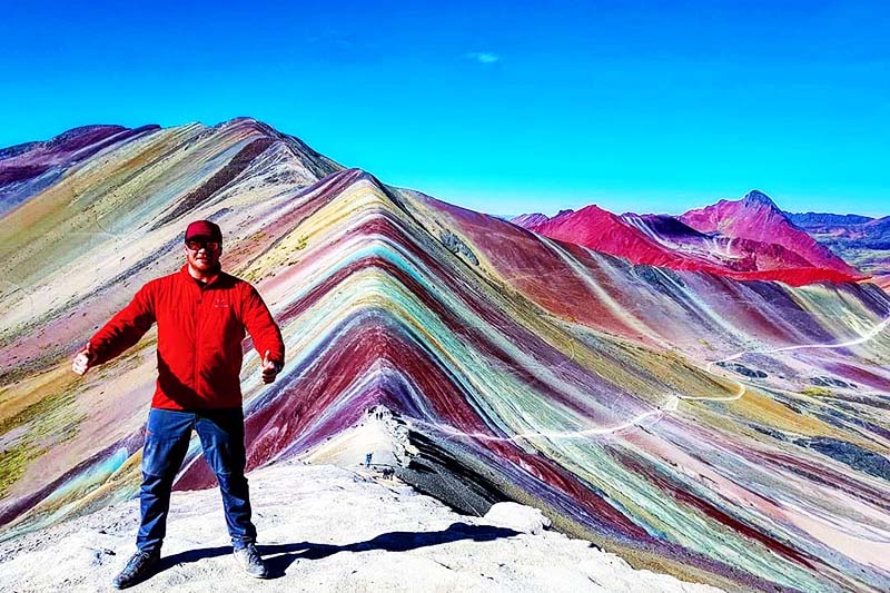 Vinicunca Beautiful view of the Mountain of 7 colors