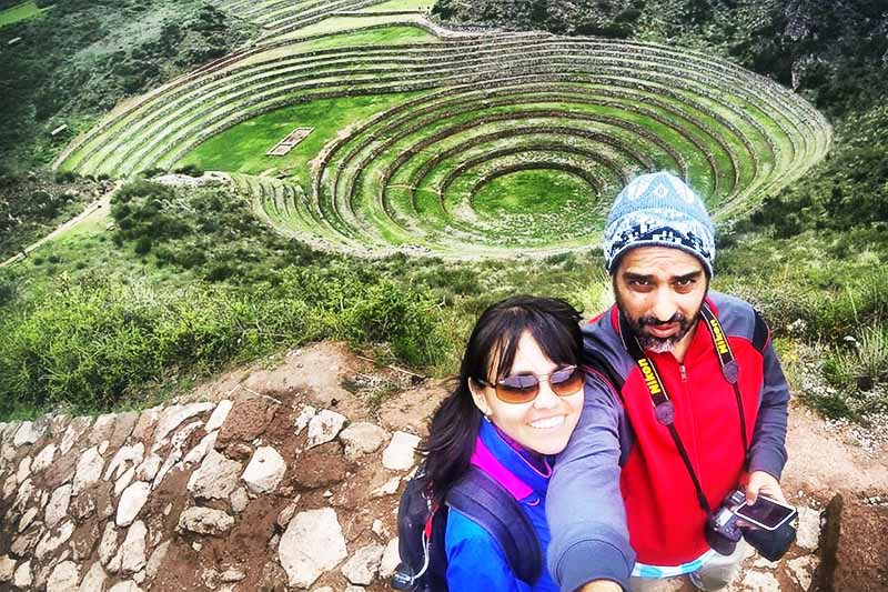 Moray en el Valle Sagrado Pareja de esposos en Moray