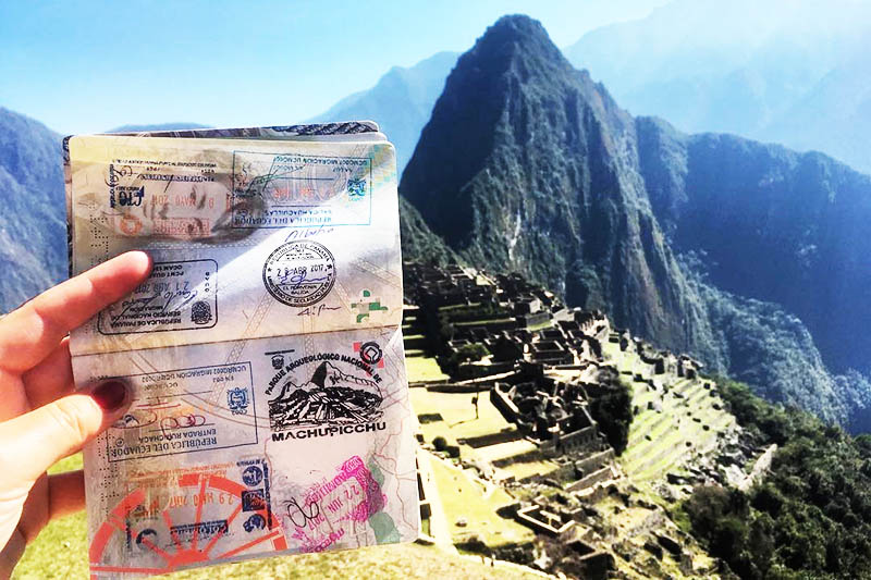 Machu Picchu Document Passport trip in Machu Picchu