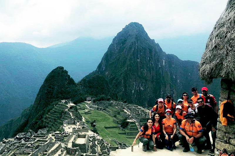 Machu Picchu Students in Machu Picchu