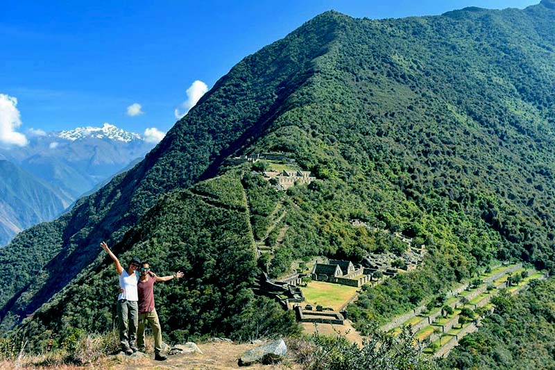 Choquequirao Tourists in Choquequirao