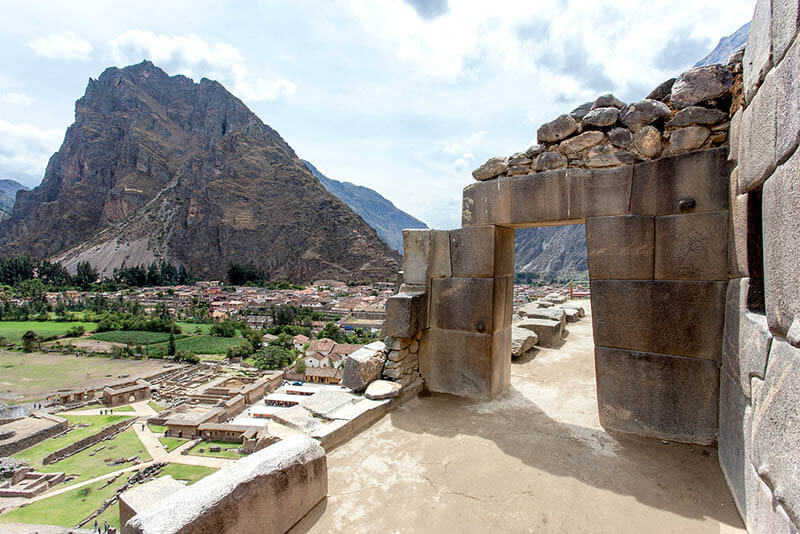 Ollantaytambo View of the Town of Ollantaytambo
