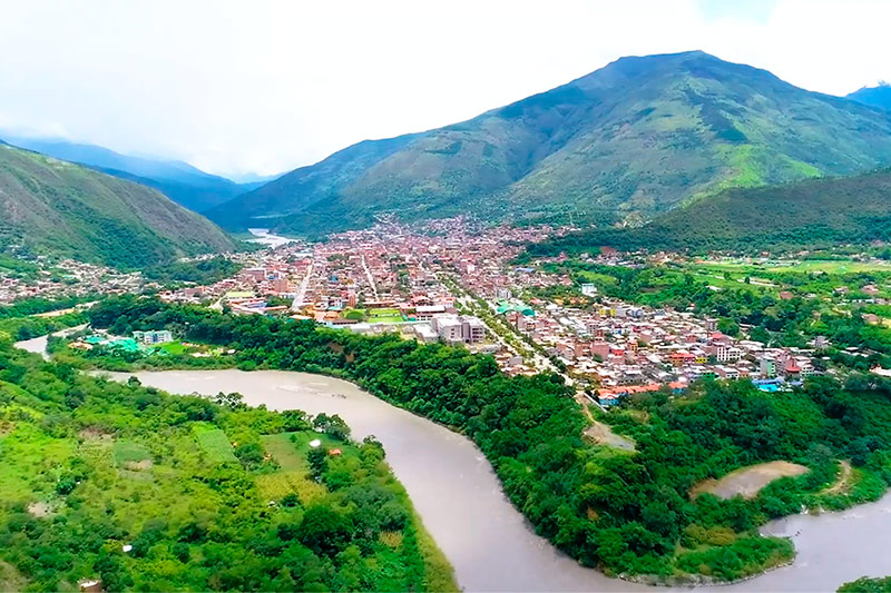 View of the city of Quillabamba