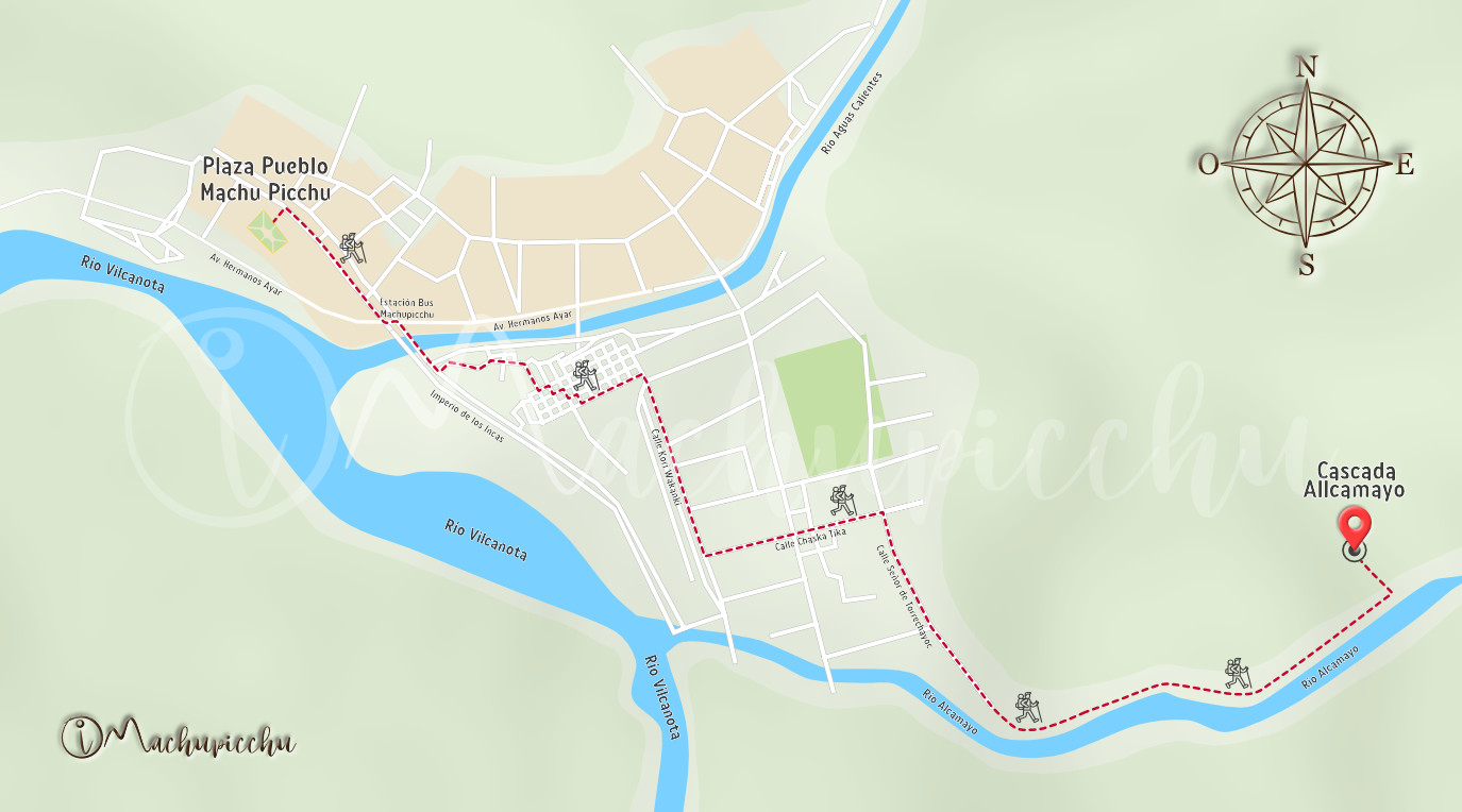 Allcamayo Waterfalls Map