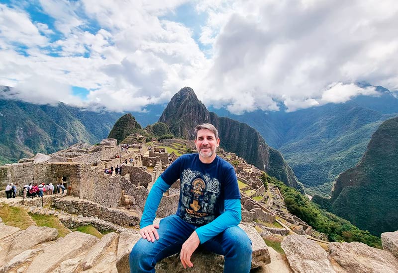 Photo postcard of Machu Picchu