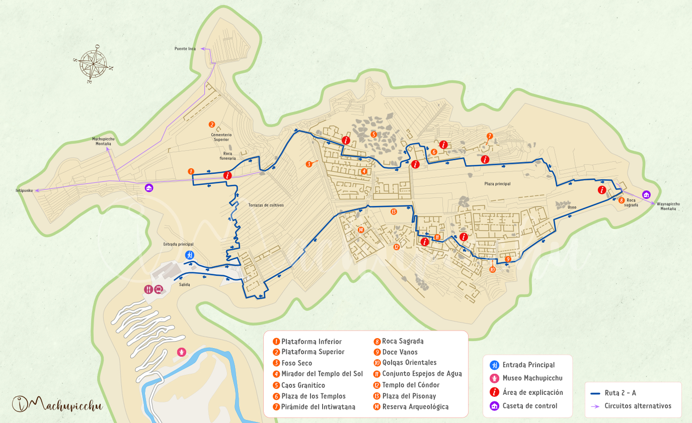 Circuit 2 (Classic Machu Picchu) – Route 2-A: Designed route