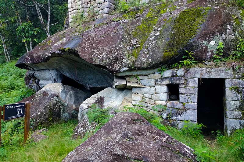 Side view of the Temple of the Moon