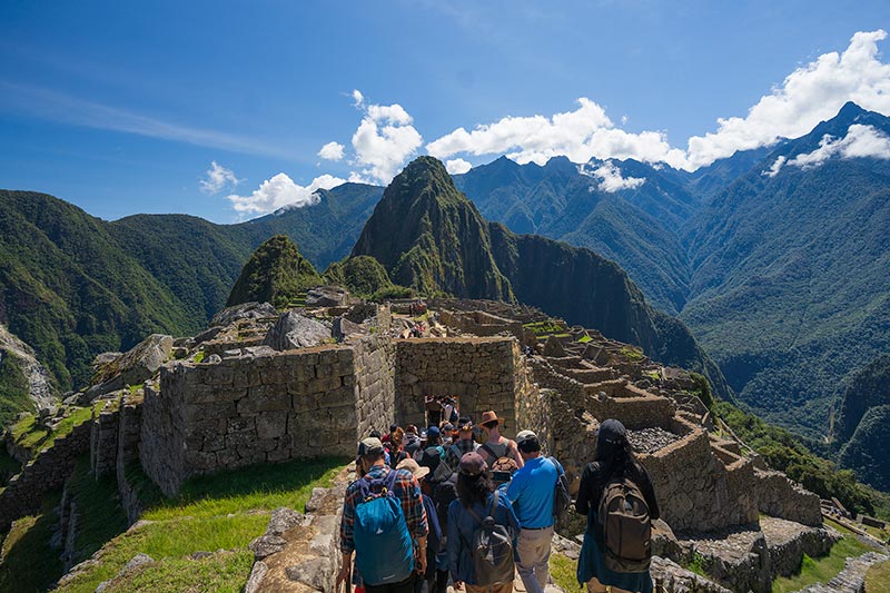 In high season the entrance to Machu Picchu is usually saturated