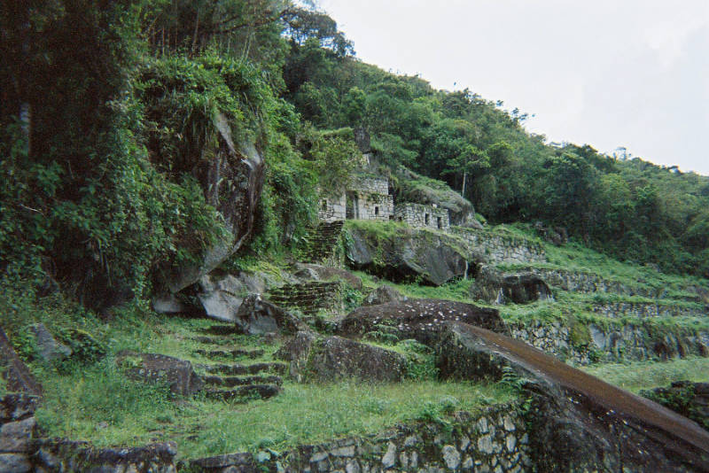 View of the buildings of the Temple of the Moon