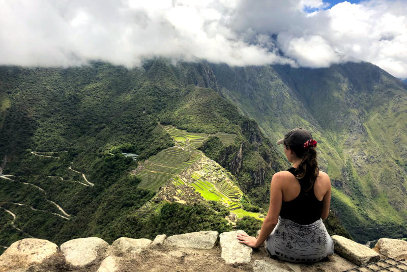 Photo from the top of Huayna Picchu mountain