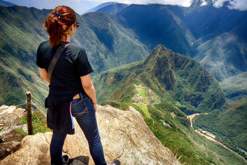 Incredible view from the summit of Machupicchu Mountain
