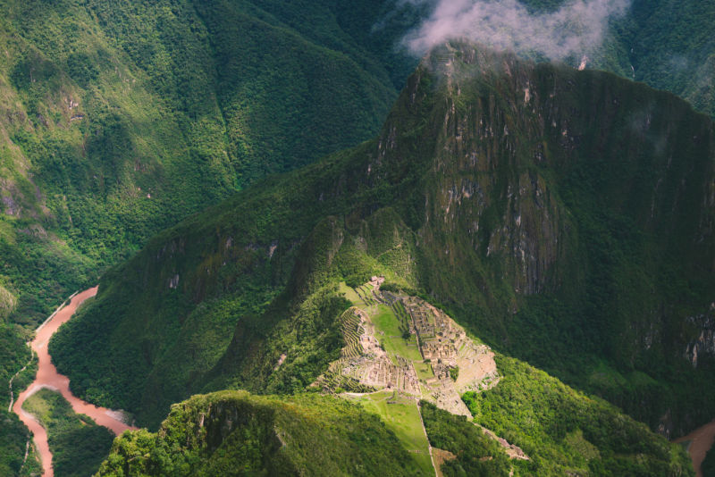 Enlarged view from Machupicchu mountain