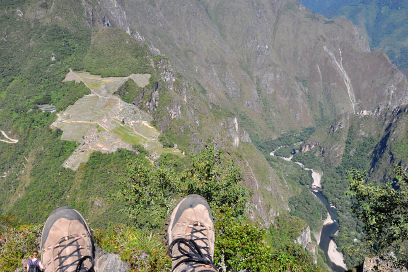 View from the top of Huayna Picchu Mountain